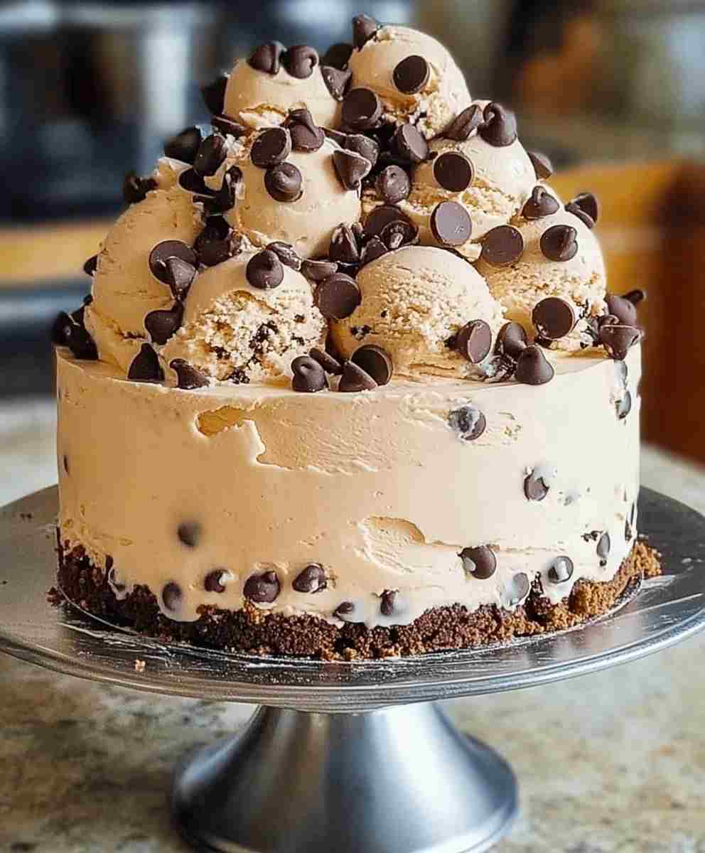 Chocolate Chip Ice Cream Cake Recipe