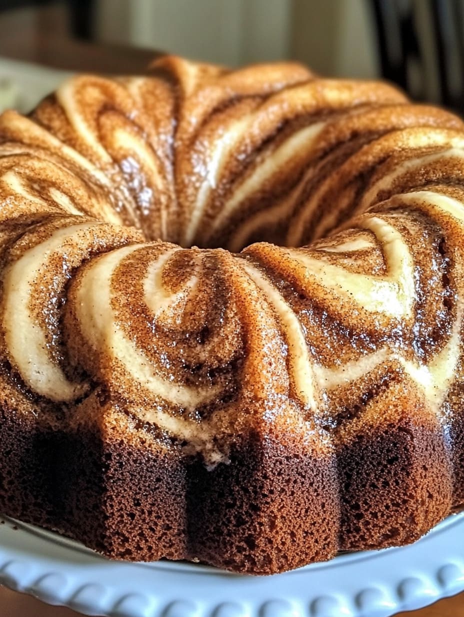 Moist Cinnamon Swirl Bundt Cake Recipe