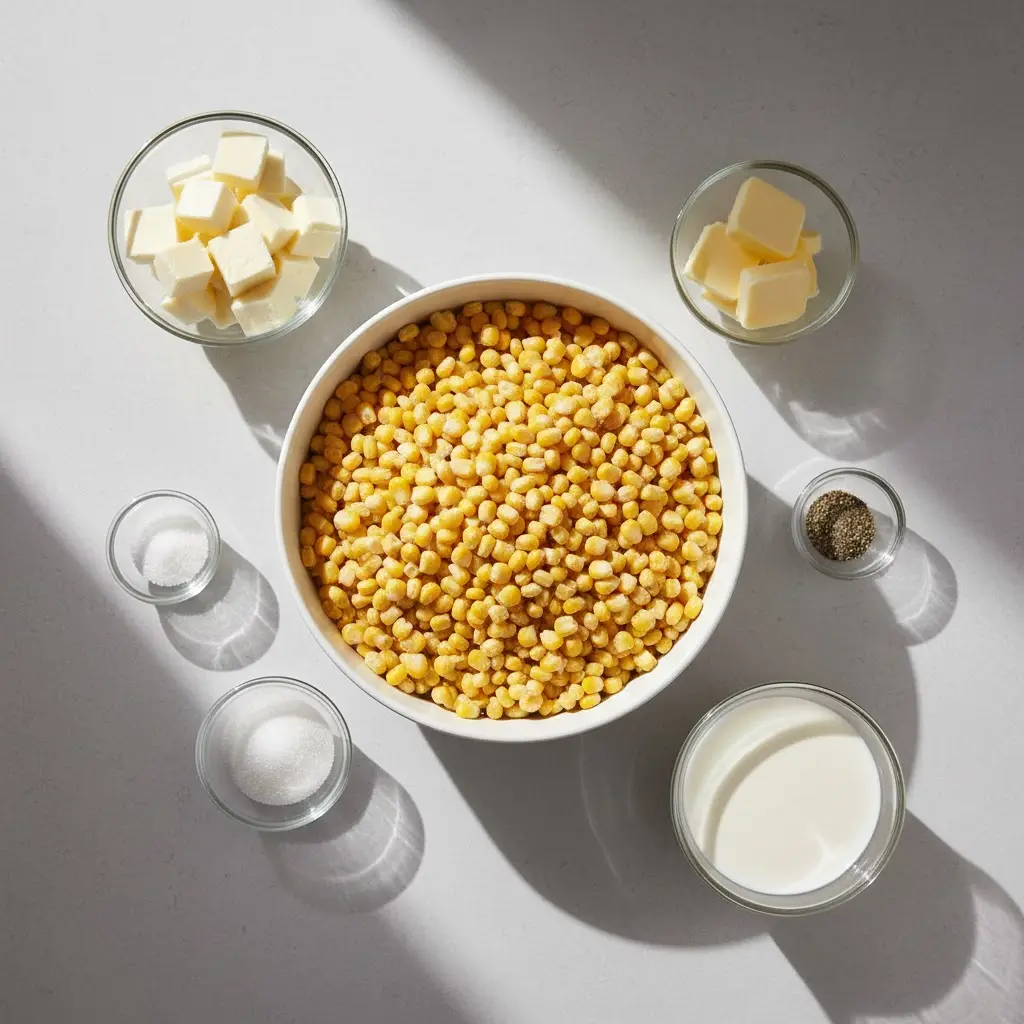 Cream Cheese Corn Casserole Recipe Slow Cooker ingredients