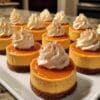 Easy Mini Pumpkin Cheesecakes