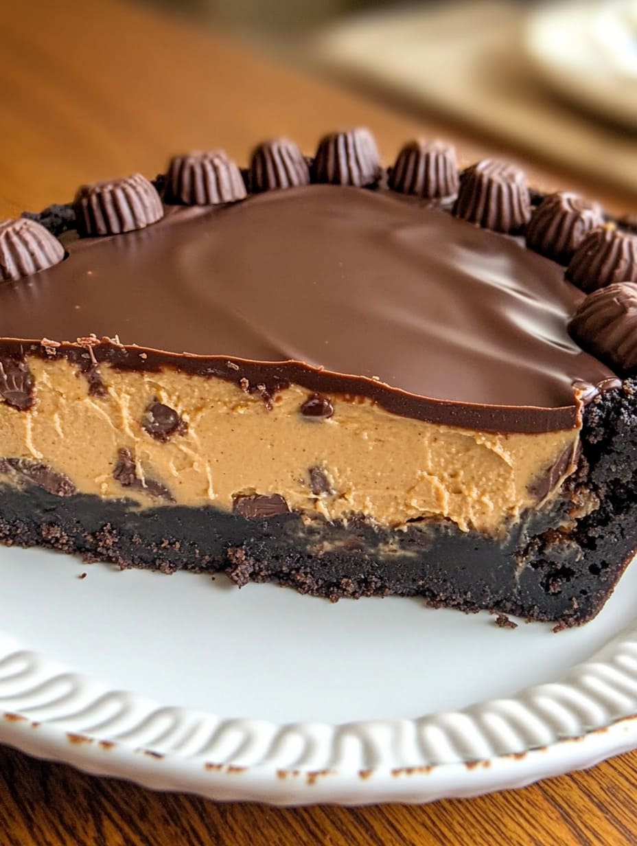 Giant Reese’s Peanut Butter Cup Pie