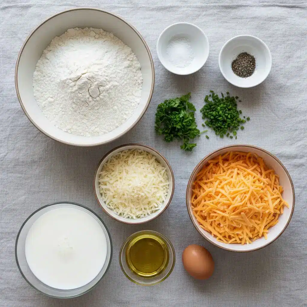 Herb & Cheese Quick Bread ingredients