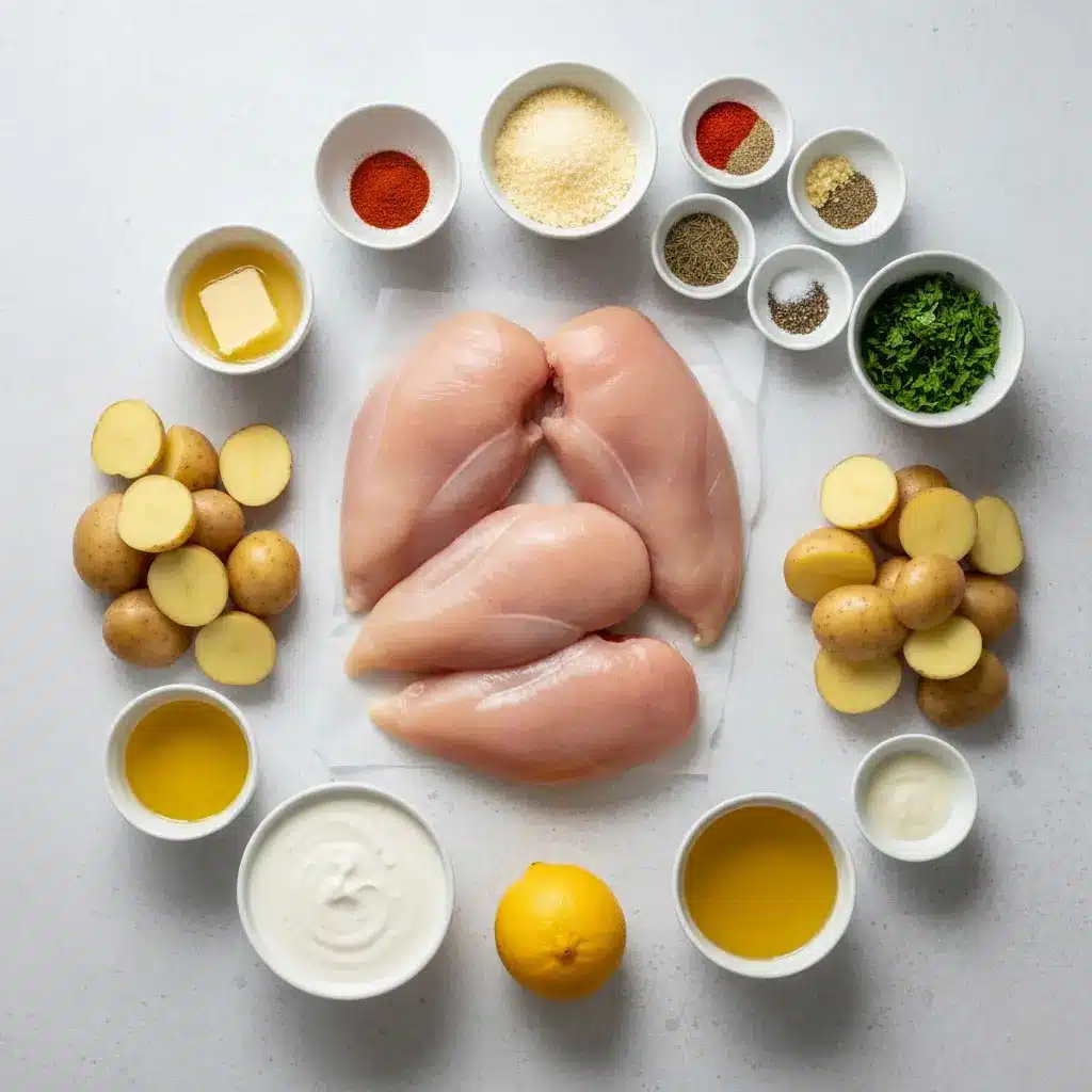 Herb Roasted Chicken with Veggies & Potatoes ingredients