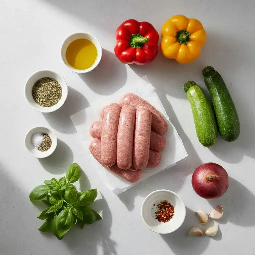 Italian Sausage with Peppers and Onions ingredients