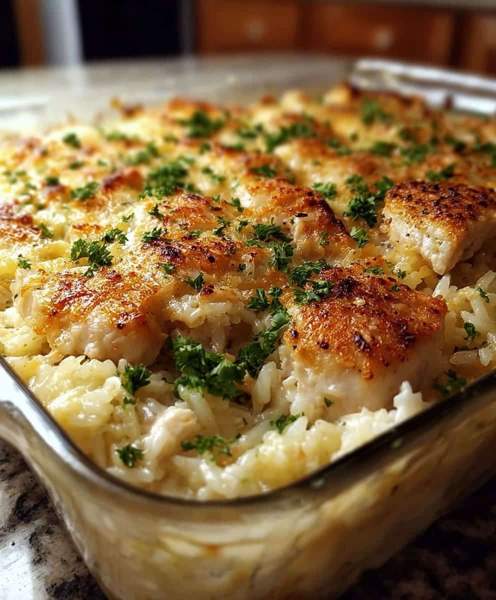 No-Peek Chicken Rice Casserole