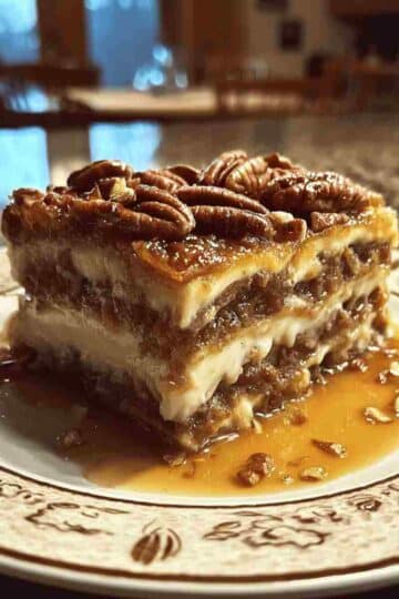 Pecan Pie Lasagna Decadent No Bake Dessert Recipe