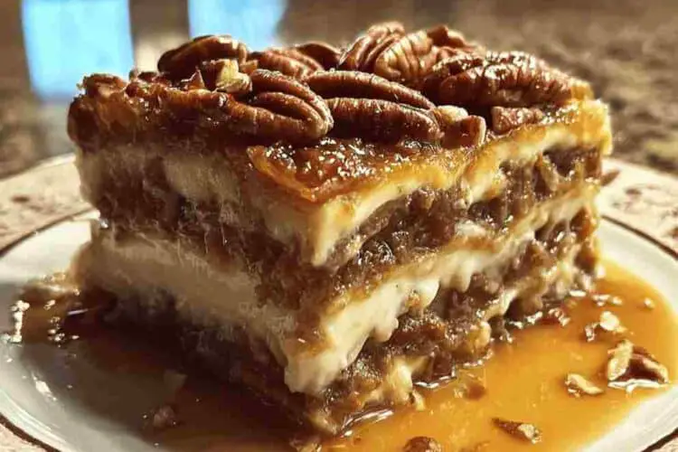 Pecan Pie Lasagna Decadent No Bake Dessert Recipe
