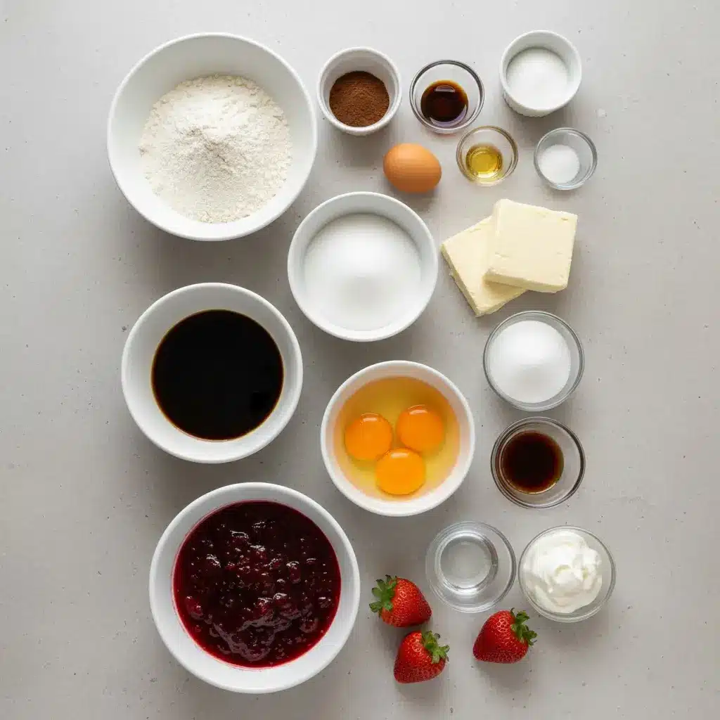 Red Velvet Cheesecake ingredients