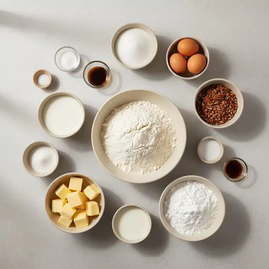 Southern Pecan Caramel Cake ingredients