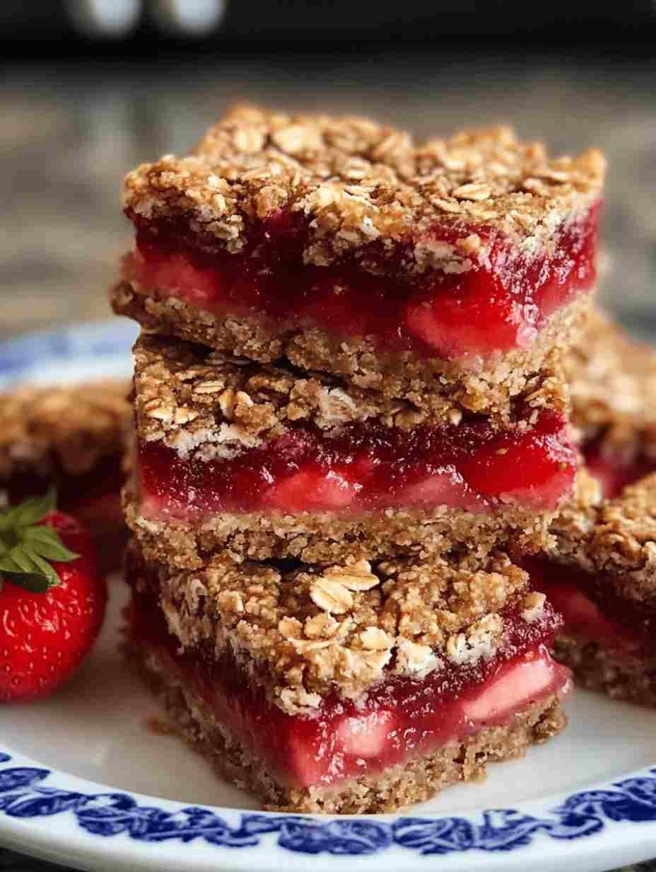 Strawberry Oatmeal Bars