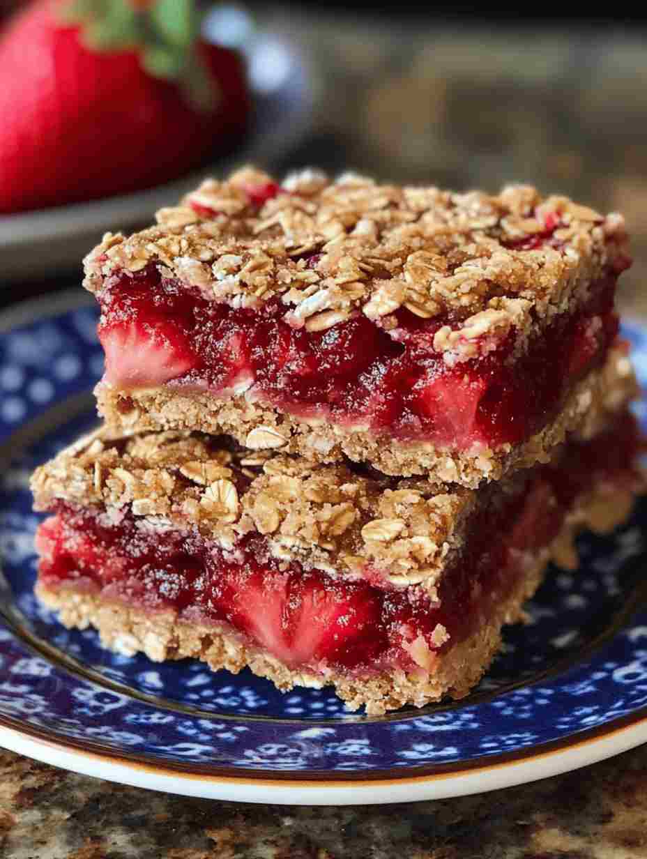 Strawberry Oatmeal Bars