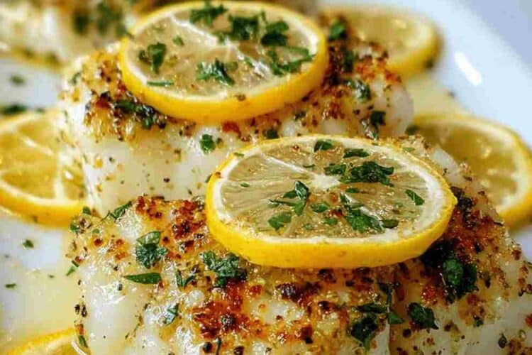 Baked Cod with Lemon and Garlic