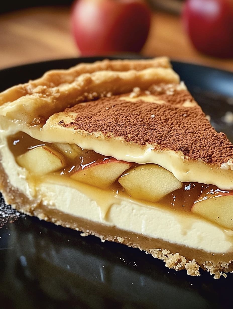 Apple Pie Stuffed Cheesecake