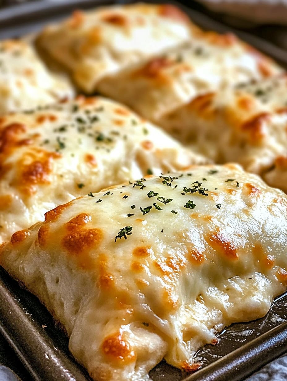 Baked Chicken Alfredo Calzones