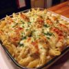Baked Creamy Chicken Mozzarella Pasta