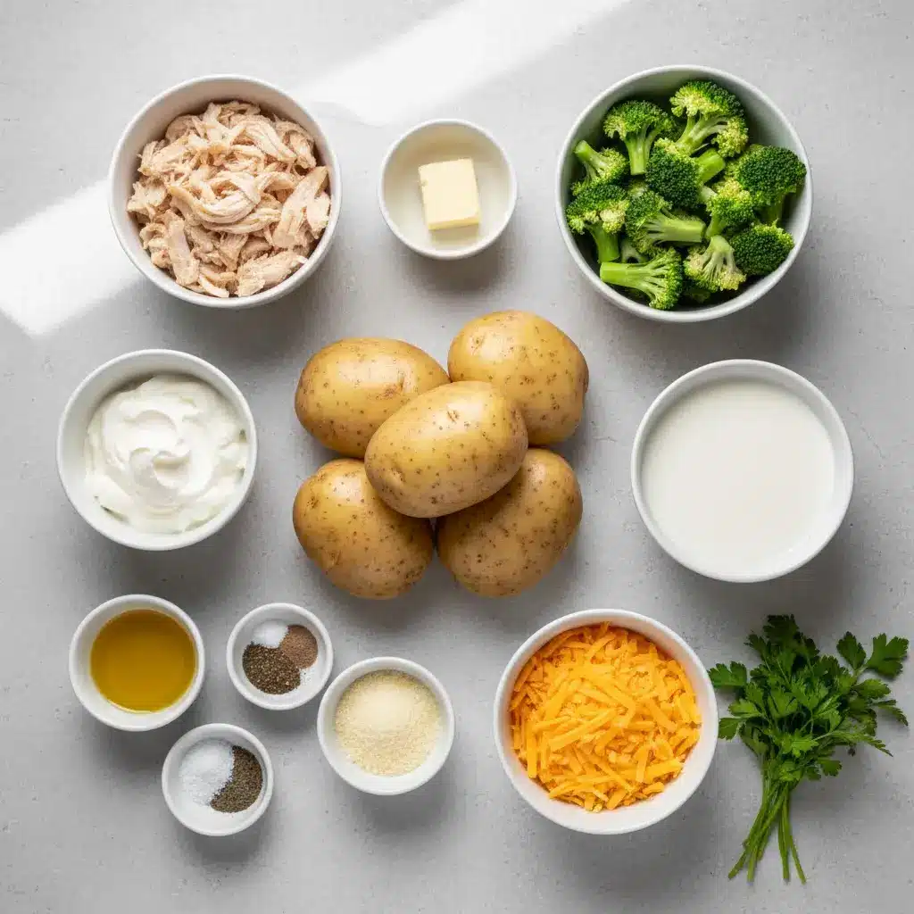 Baked Potato Chicken and Broccoli Casserole ingredients