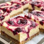 Berry Swirl Cheesecake Bars