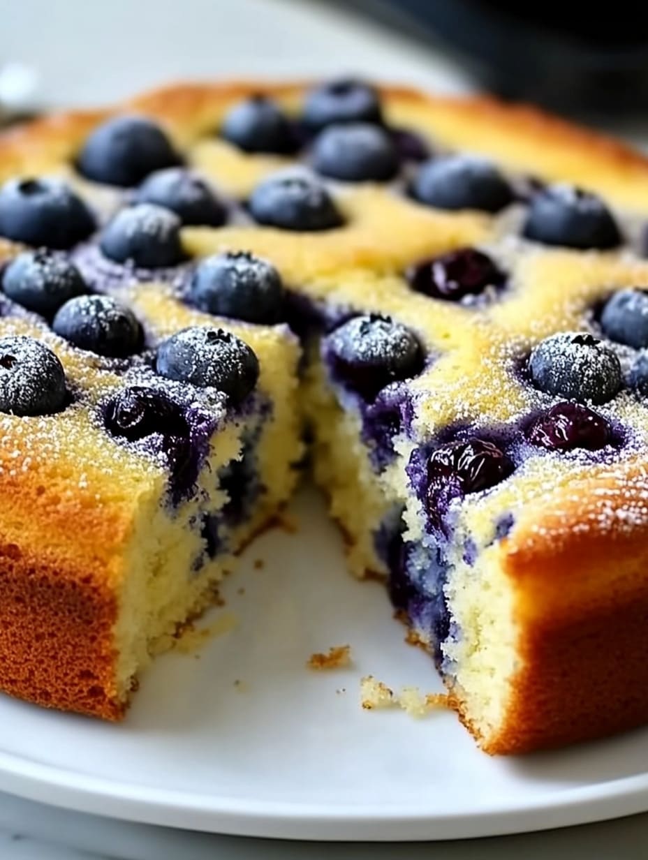 Blueberry Greek Yogurt Cake
