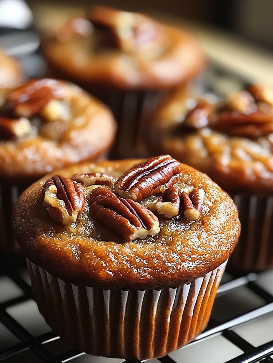 Bourbon Pecan Pie Muffins