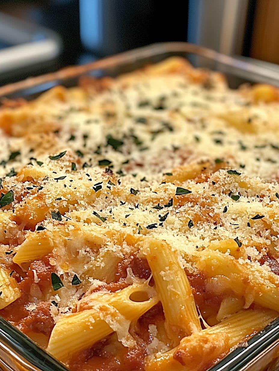 Cheesy Layered Pasta Bake