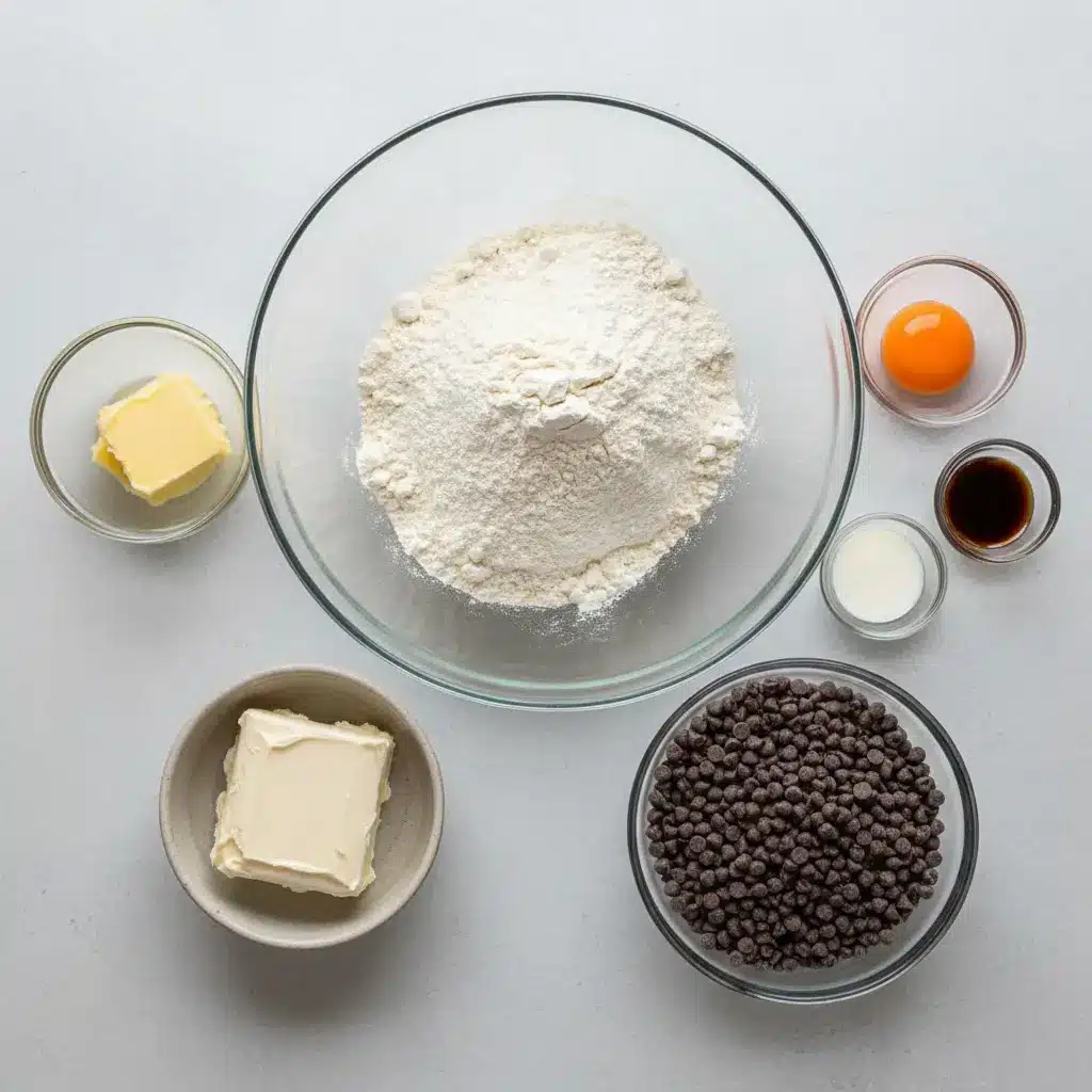 Chocolate Chip Cheesecake Cookies Soft & Chewy ingredients