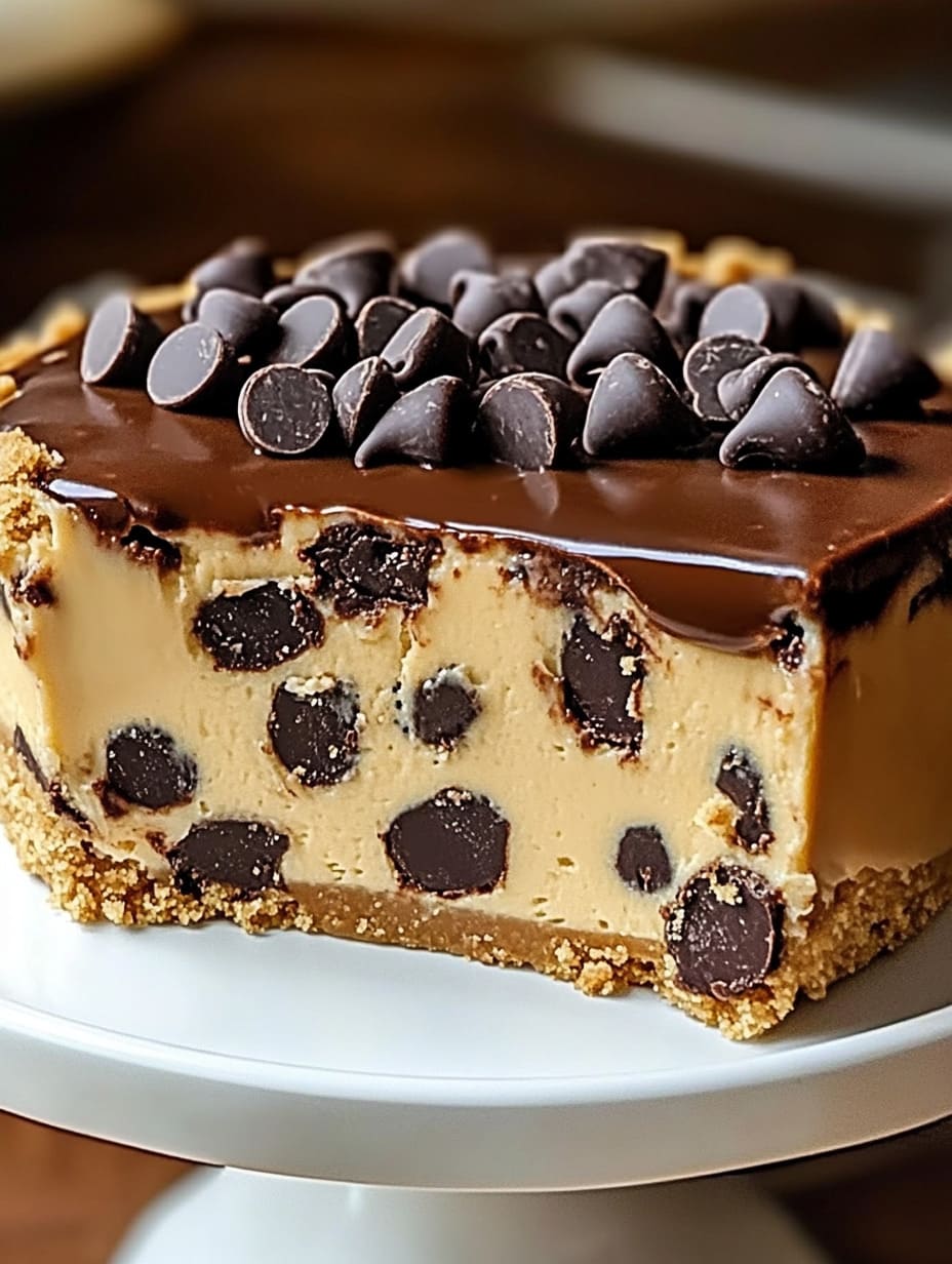 Chocolate Chip Cookie Dough Cheesecake