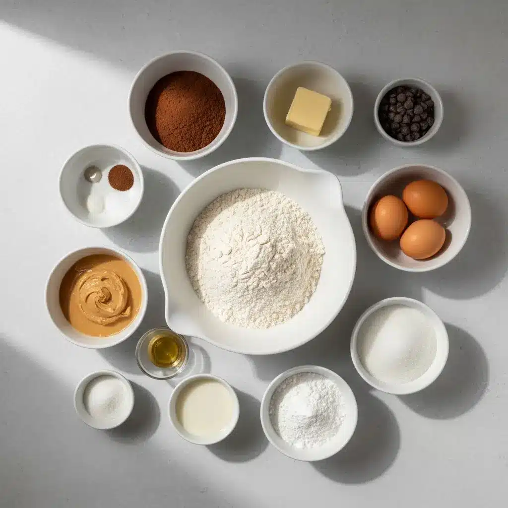 Chocolate Peanut Butter Mousse Cake ingredients