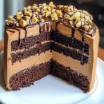 Chocolate Peanut Butter Mousse Cake