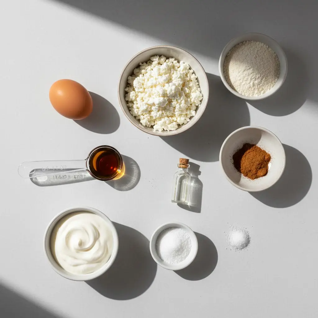 Cinnamon Roll Cottage Cheese Mug Cake ingredients