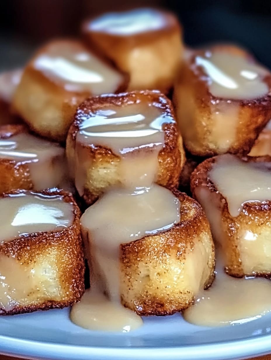 Cinnamon Roll French Toast Bites