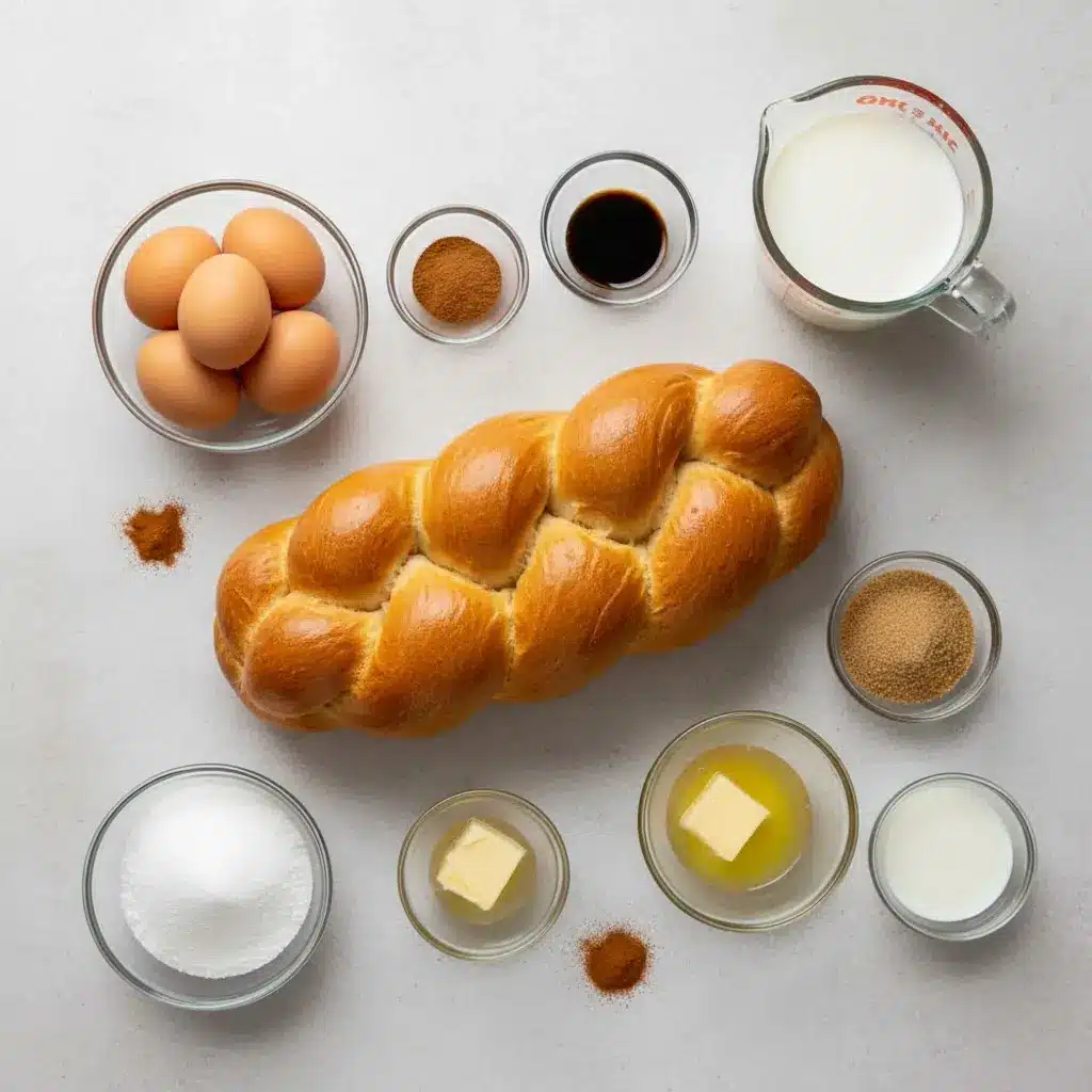 Cinnamon Roll French Toast Bites ingredients