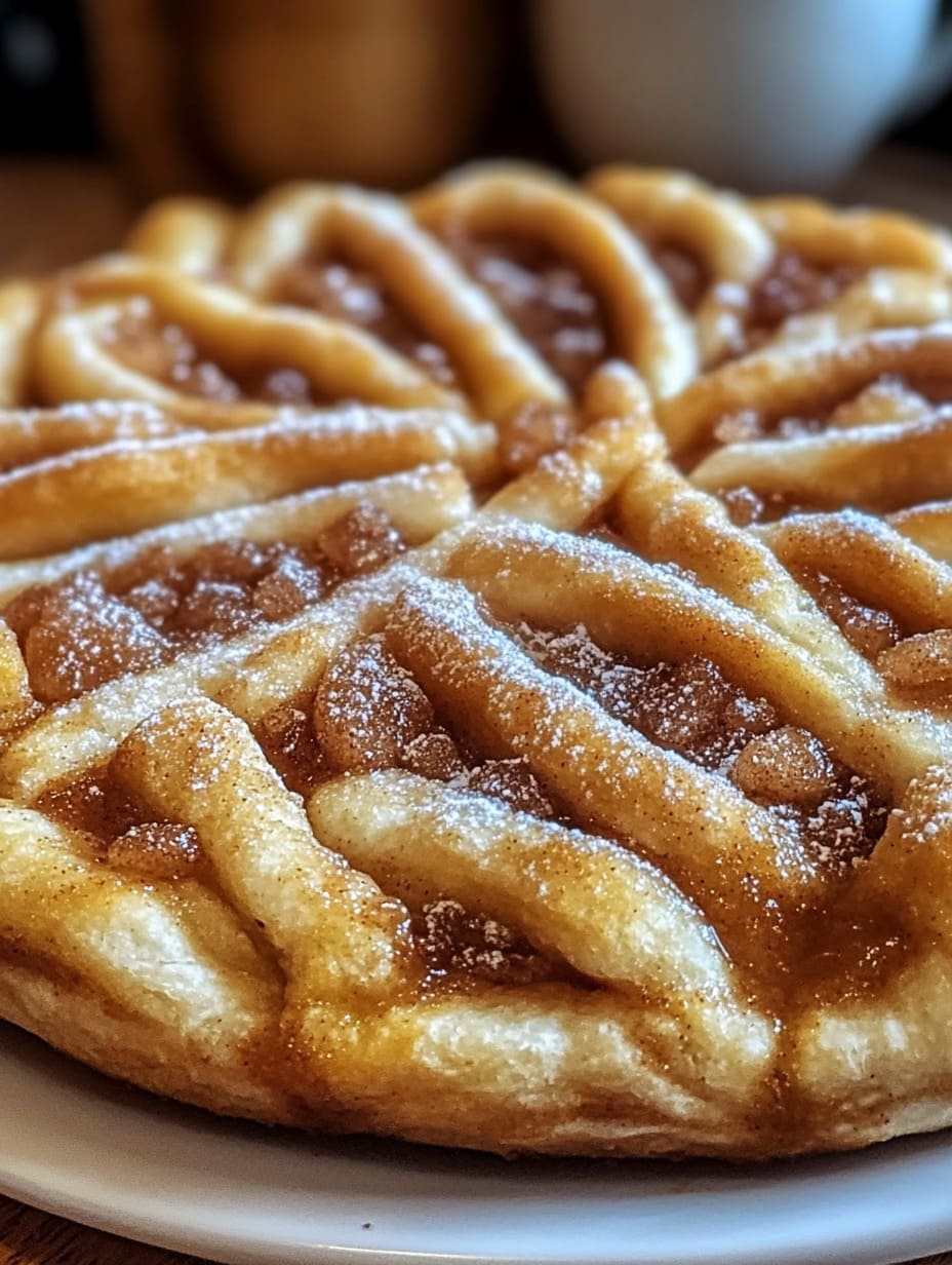 Cinnamon-Sugar Pizza Made with Crescent Rolls