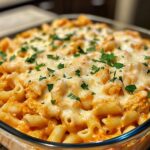 Creamy Buffalo Garlic Parmesan Chicken Pasta