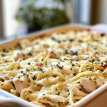 Creamy Chicken Tetrazzini Bake