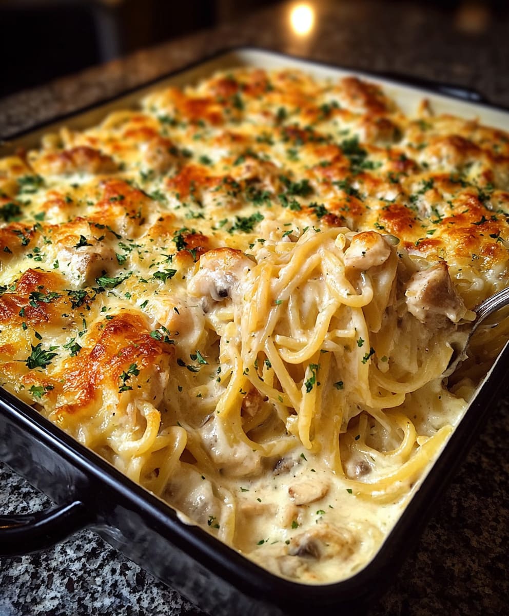 Creamy Chicken Tetrazzini