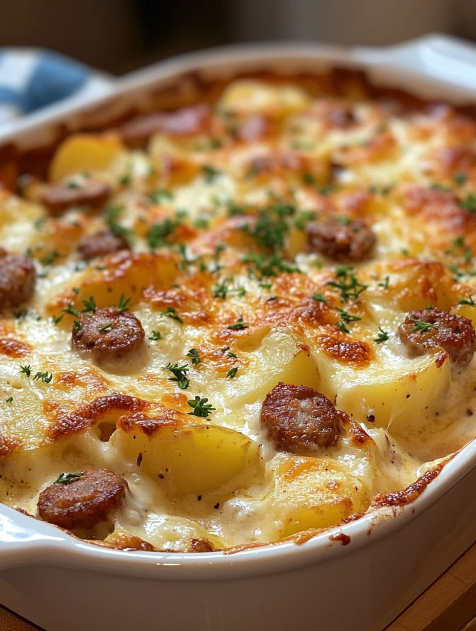 Creamy Sausage and Potato Casserole