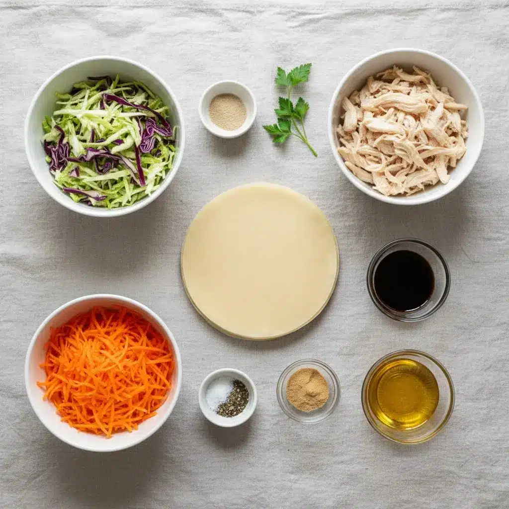 Crispy Easy Chinese Egg Rolls ingredients