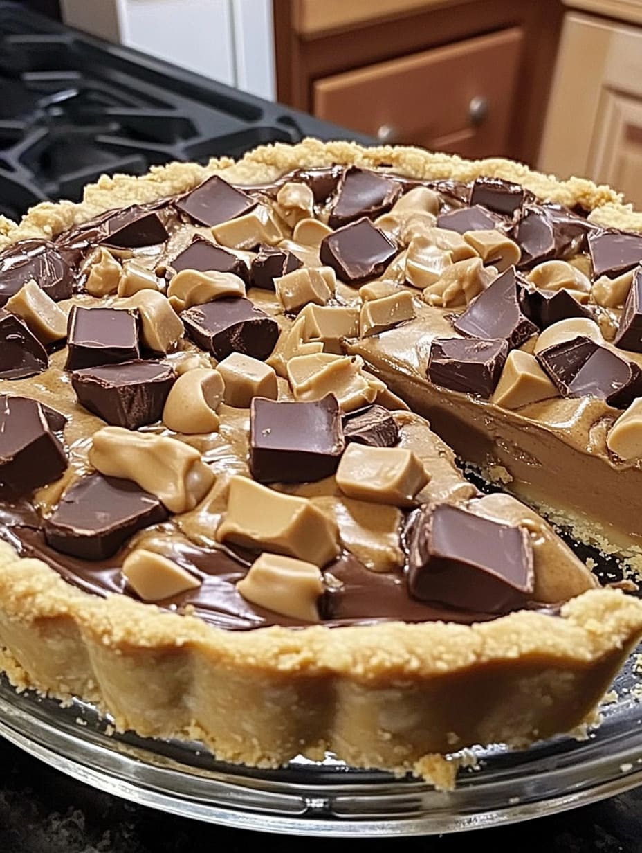 Decadent Chocolate Peanut Butter Cup Pie