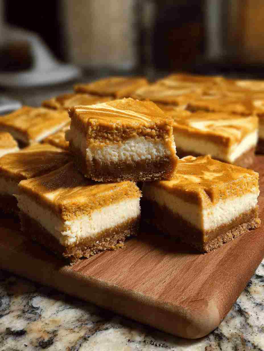 Easy Pumpkin Cheesecake Bars