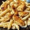 Garlic Butter Penne with Lemon Chicken Alfredo