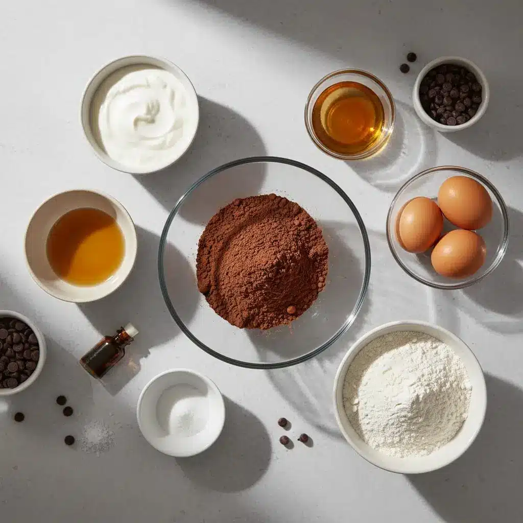 Greek Yogurt Brownies ingredients