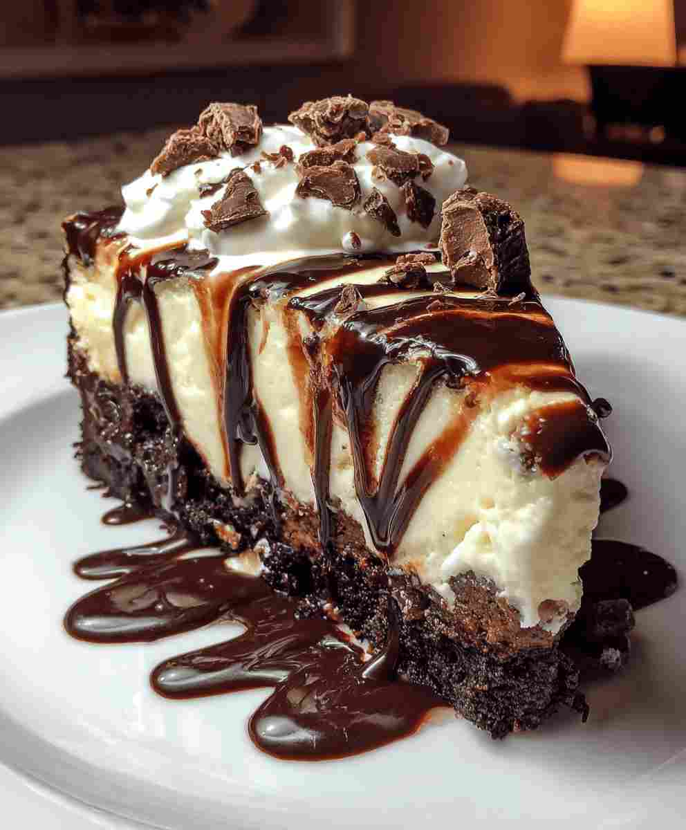 Hot Fudge Sundae Brownie Cheesecake