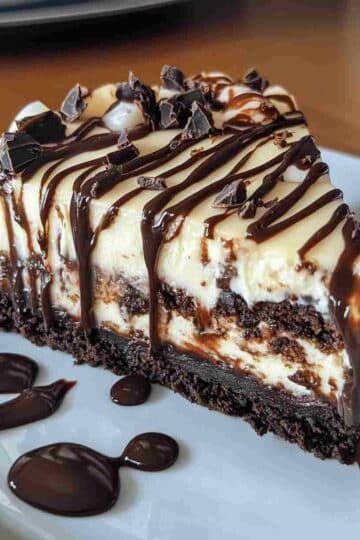 Hot Fudge Sundae Brownie Cheesecake