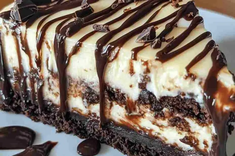 Hot Fudge Sundae Brownie Cheesecake