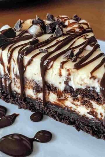 Hot Fudge Sundae Brownie Cheesecake