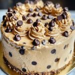 Indulgent Frozen Chocolate Chip Cookie Dough Cake