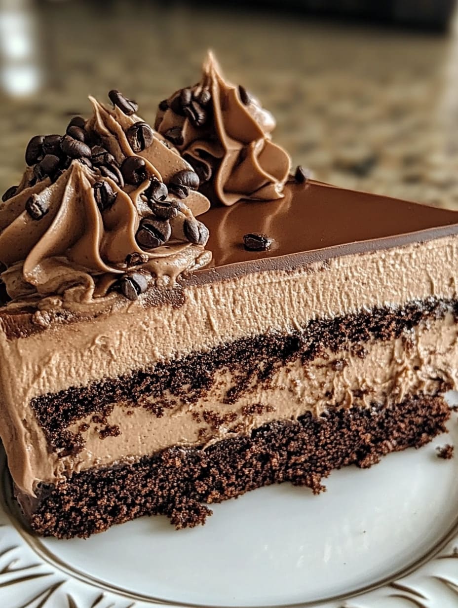 Mocha Cheesecake Cake