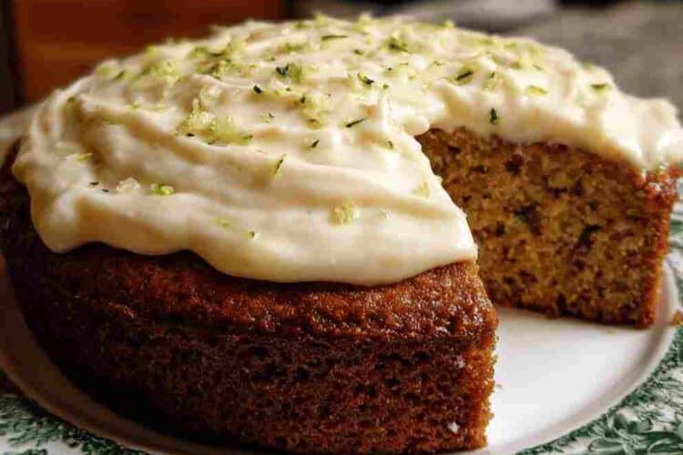 Moist Zucchini Cake with Cream Cheese Frosting