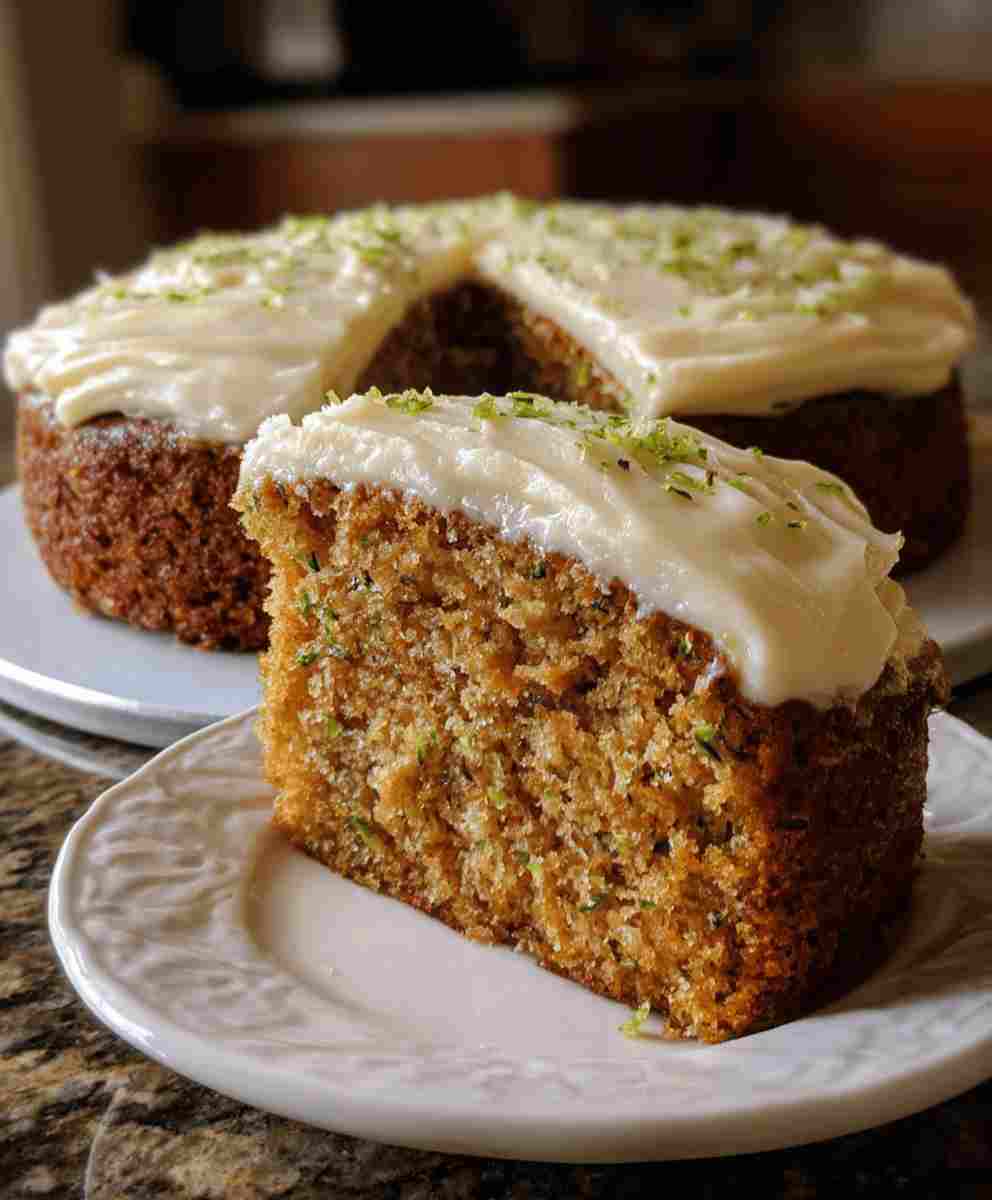 Moist Zucchini Cake with Cream Cheese Frosting