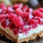 No-Bake Rhubarb Cream Cheese Bars